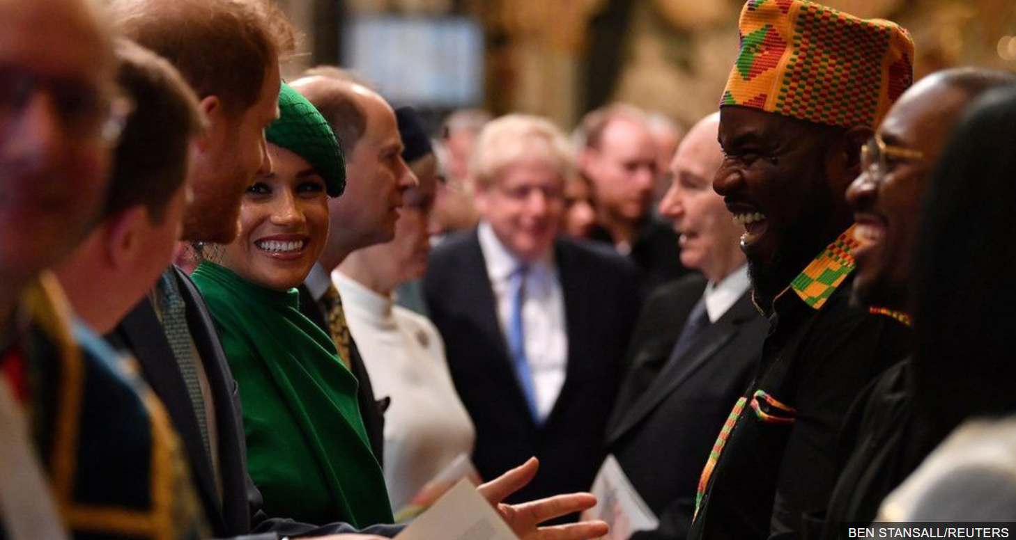 Commonwealth Service 2020 with Royal Family and One-Drum performers